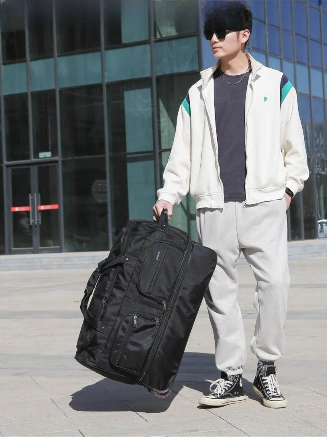 large-capacity-luggage-bag-for-students-working-and-traveling-soft-body-unisex-dormitory-suitcase-with-extension-layer-single