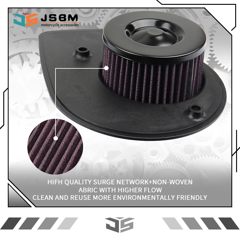 JSBM Motorcycle High Flow Air Filter For Harley-Davidson XG500 XG750 Street 2015 2016 2017 2018 2019 2020 XG 500 750 29400078
