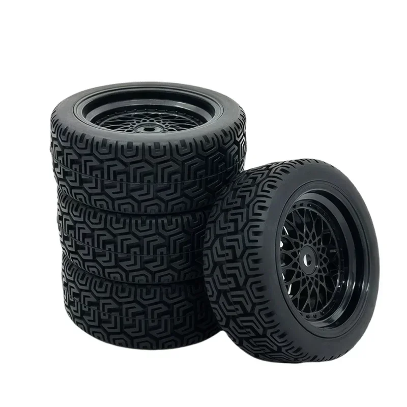 

RC Model car 1/10 flat running road racing tire TT01 strong grip and wear-resistant 70MM nylon hub