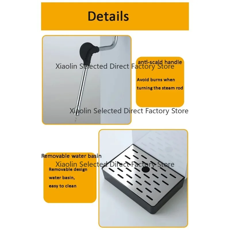 Commercial Steam Milk Frother And Water Boiler Heater Multifunctional Machine for Milk Tea Shop Coffee Bar Milk Foam Equipment
