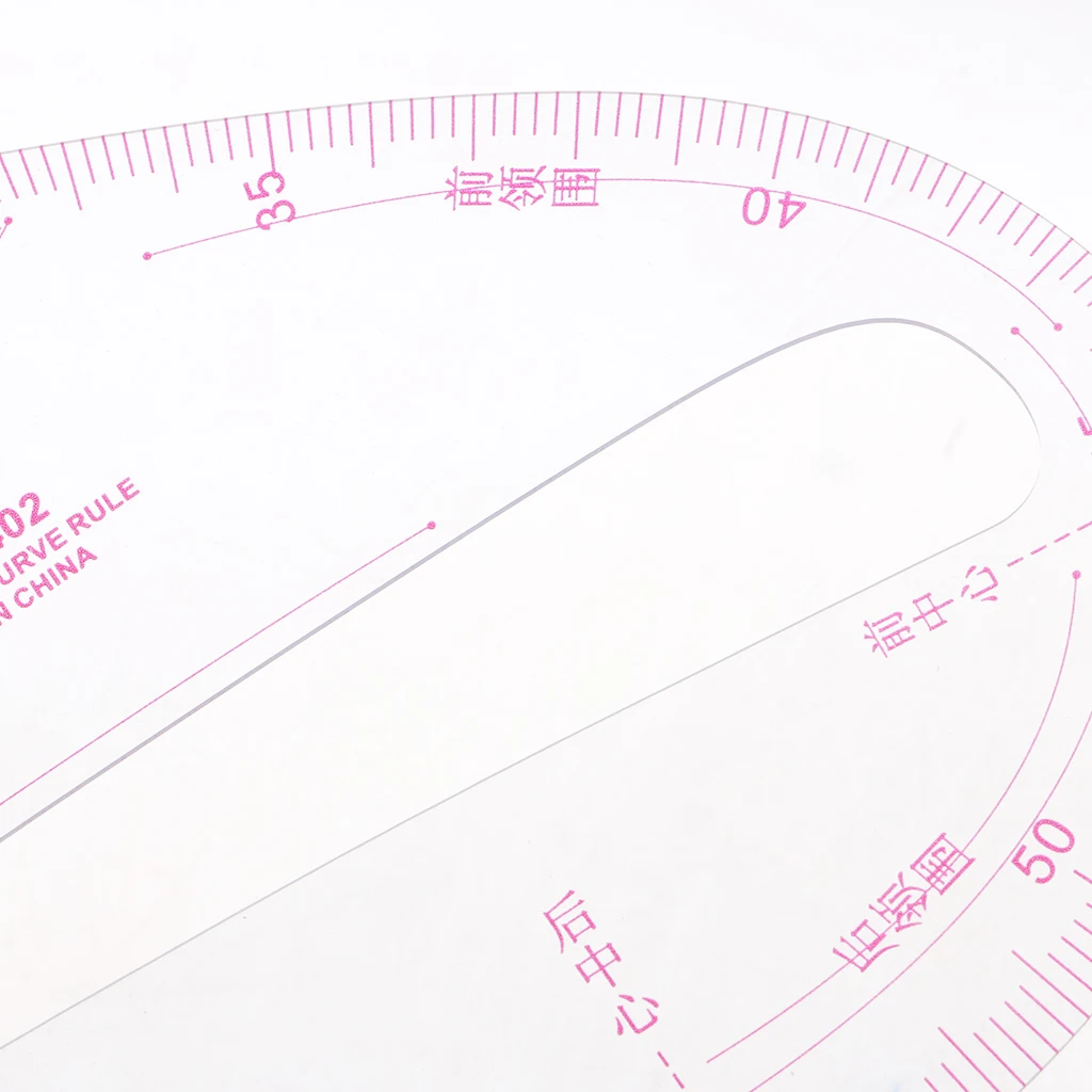 French Curve Ruler Multifunction Sewing Ruler Plastic Template Dressmaking Tool for Garment Design and Quilting