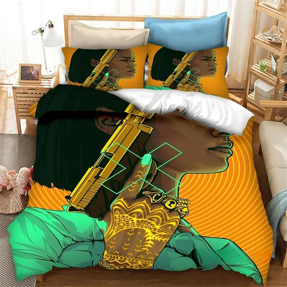 Singer NH Star Printed Bedding Set Boys Girls Twin Queen King Size Duvet Cover Pillowcase Bed boys Adult Bedroom home Textiles