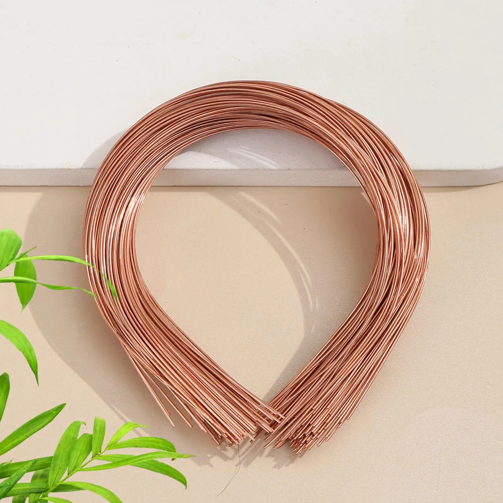50 Pieces Plain Metal Headbands for Crafts Hair Clasps Handmade Bulk 1.5mm Width Smooth Blank Headbands for Crafting