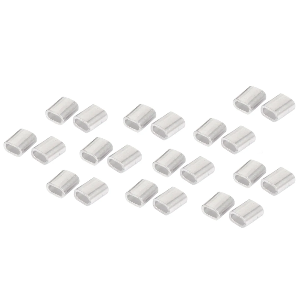 2.5Mm Enkel Gat Draadkabel Aluminium Mouwen Clip Kabel Krimpt 100Pcs