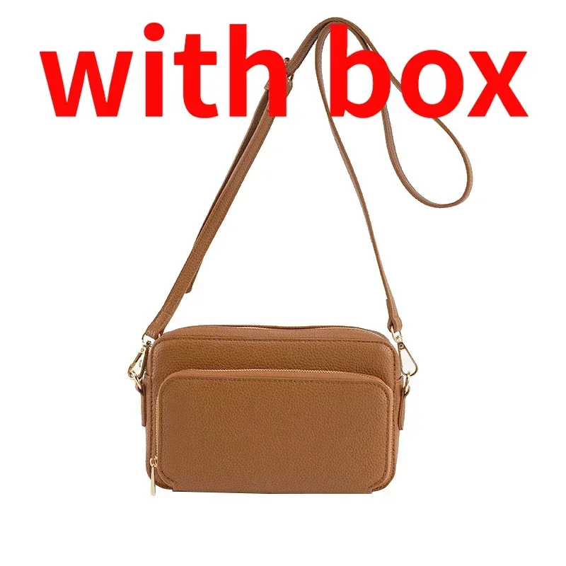 Bolsos de hombro pequeños simples para mujer, bolso de mano de cuero de Color sólido, bolso cruzado para mujer, bolso de mensajero