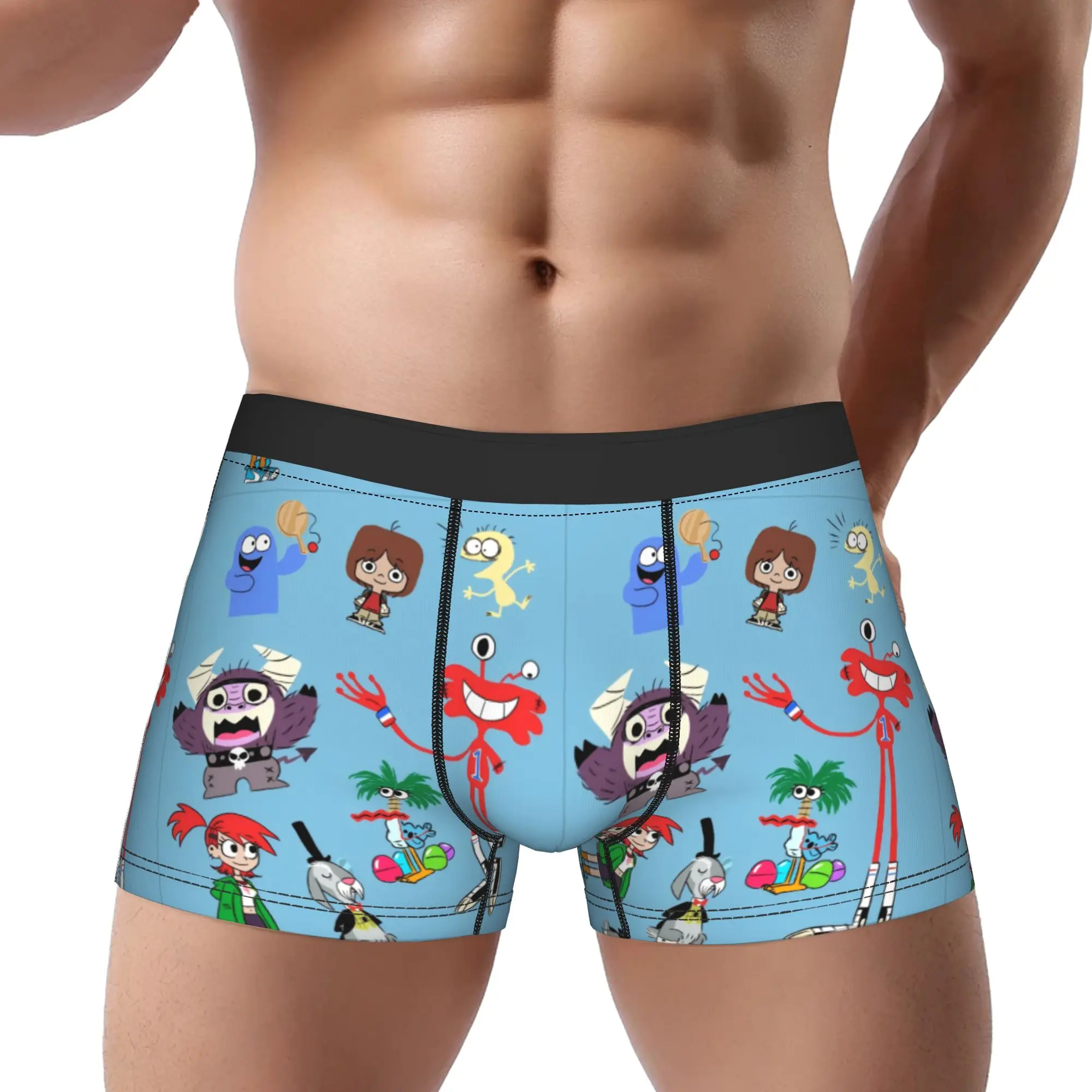 Fosters Home for Imaginary Friends Underpants Homme Panties Man Underwear  Print Shorts Boxer Briefs
