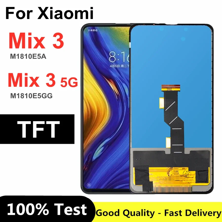 

6,39 "TFT mix3 ЖК-дисплей для Xiaomi Mi Mix 3 ЖК-дисплей с сенсорным экраном дигитайзер в сборе для Xiaomi Mi Mix3 ЖК-дисплей Mi mix 3 5G ЖК-дисплей