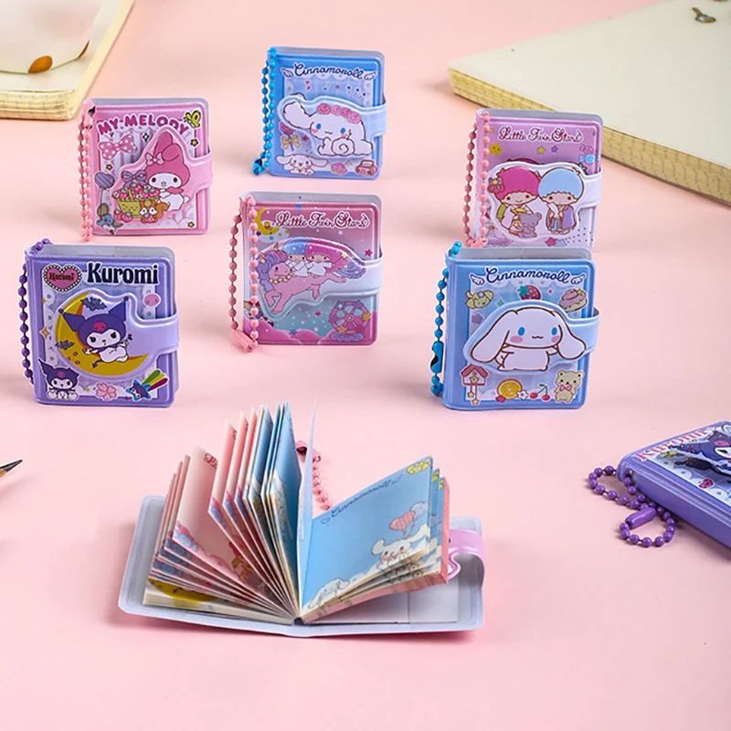 20pcs Sanrio Mini Notebooks Kuromi Cinnamoroll Portable Notepad Daily Weekly Agenda Planner Stationery Office School Supplies