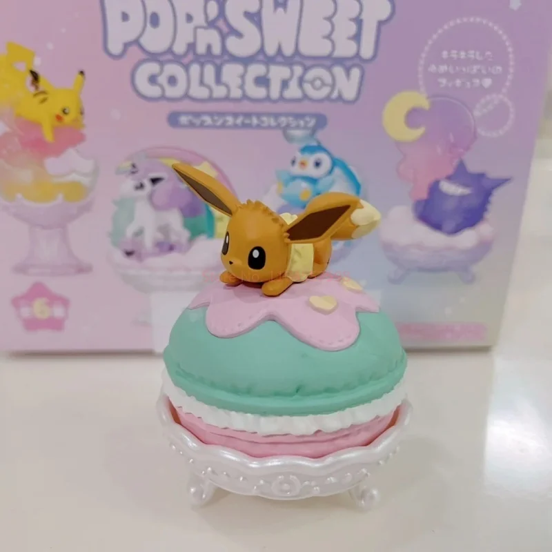 

Re-Ment Pokemon Miniature Scene Ornaments Cup Figures Blind Box Toys Ponyta Gengar Pachirisu Emolga Doll Model Toys Kids Gifts