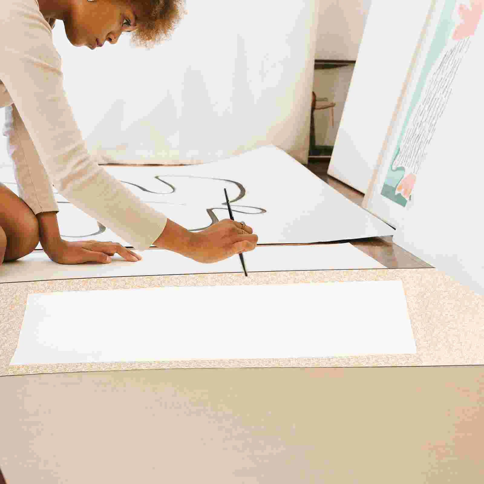 Blank Scroll s Gold Portable Rice Calligraphy Hanging Vertical Scrolls Chinese Xuan Paper Wall Scroll Painting Supply