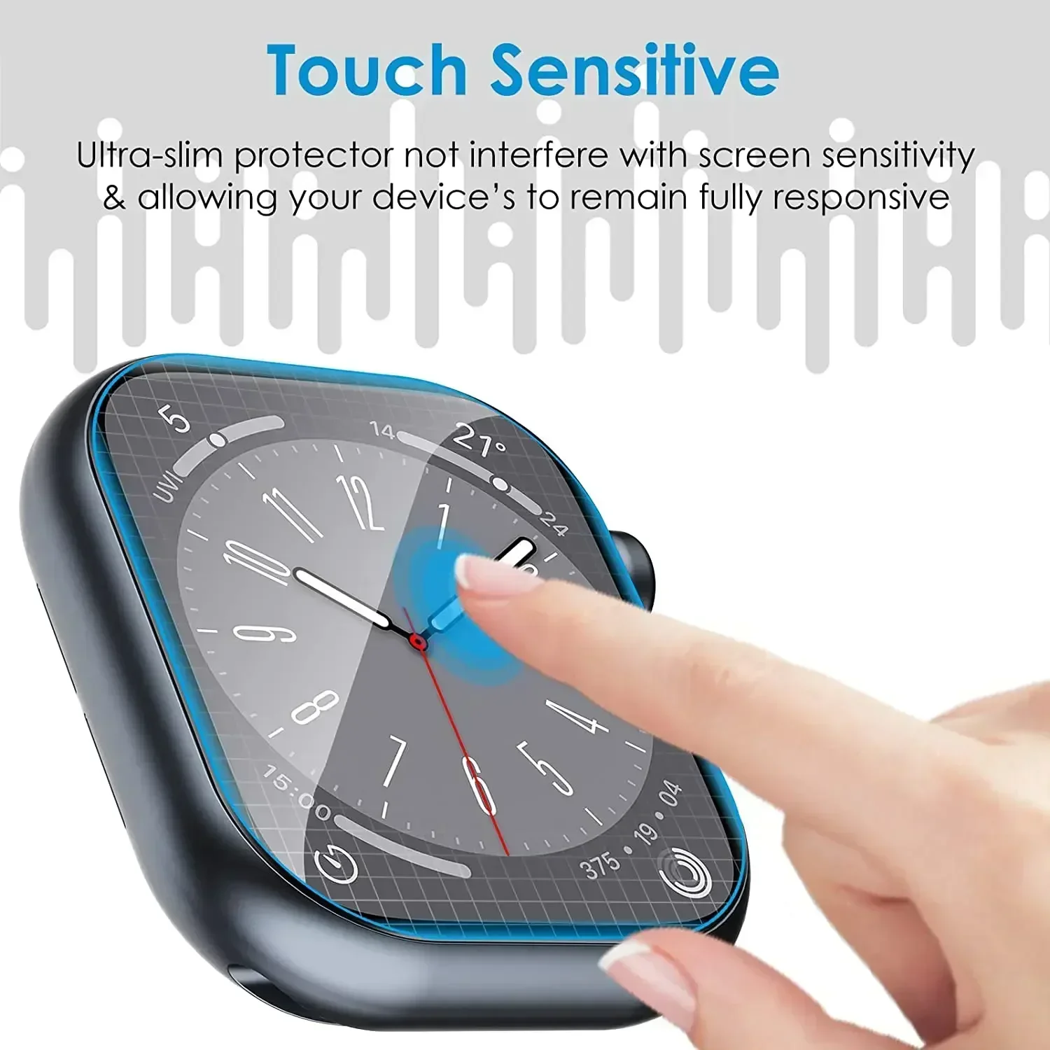 Tempered Glass for Apple Watch Ultra 49mm Screen Protector Anti-Scratch for Smartwatch Apple Watch 8 Pro 49mm HD Glass Protectiv