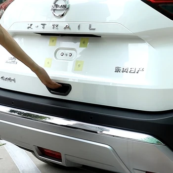 Car Rear Door Open Handle Frame Chrome Trunk Switch for Nissan X Trail T32 2014-2021 Rouge X-trail Exterior Accessories Styling