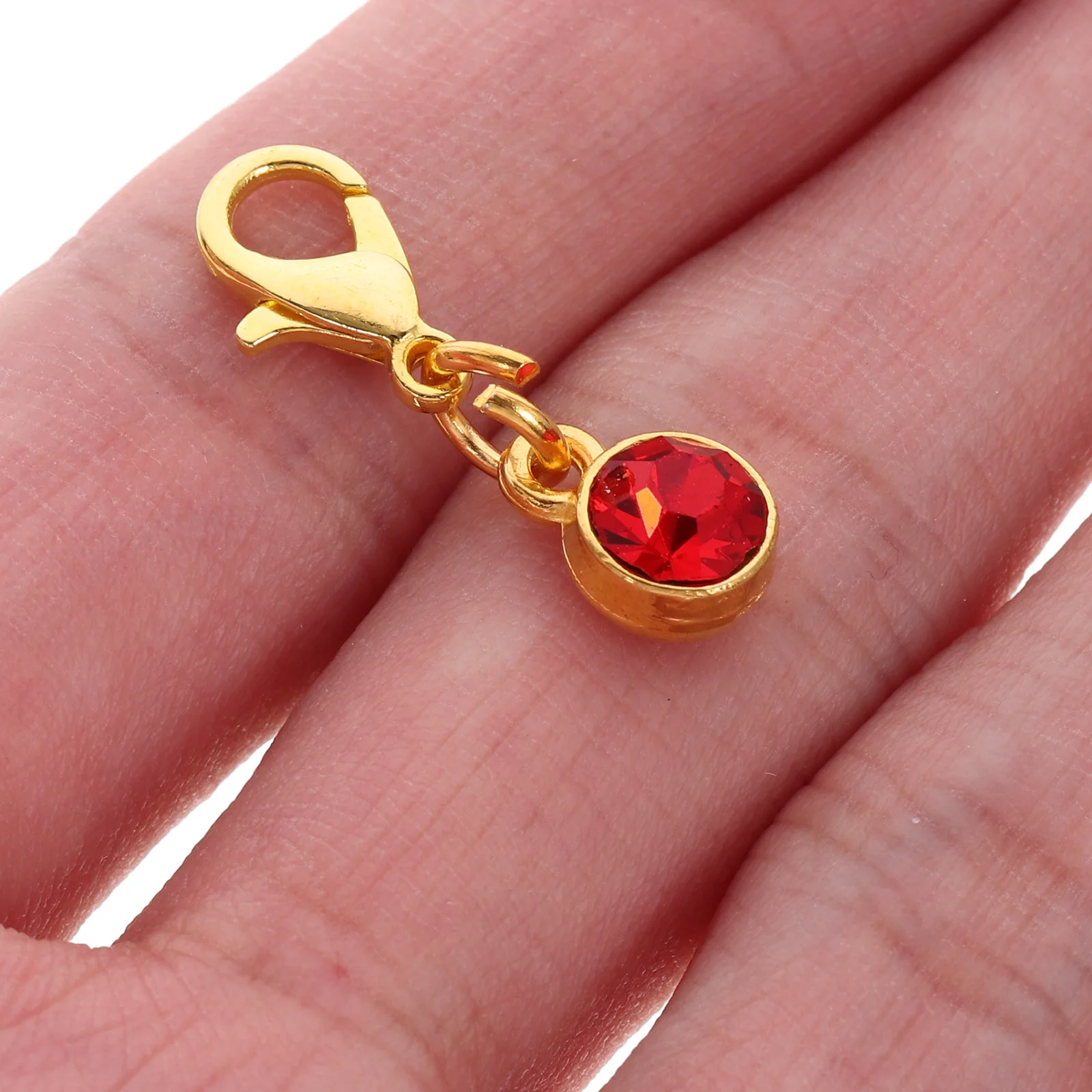 

1 set 1 Set Gemstone Studded Charms Delicate Alloy Pendants Jewelry Making Accessories Diy Bracelets Earrings Necklaces Birthday