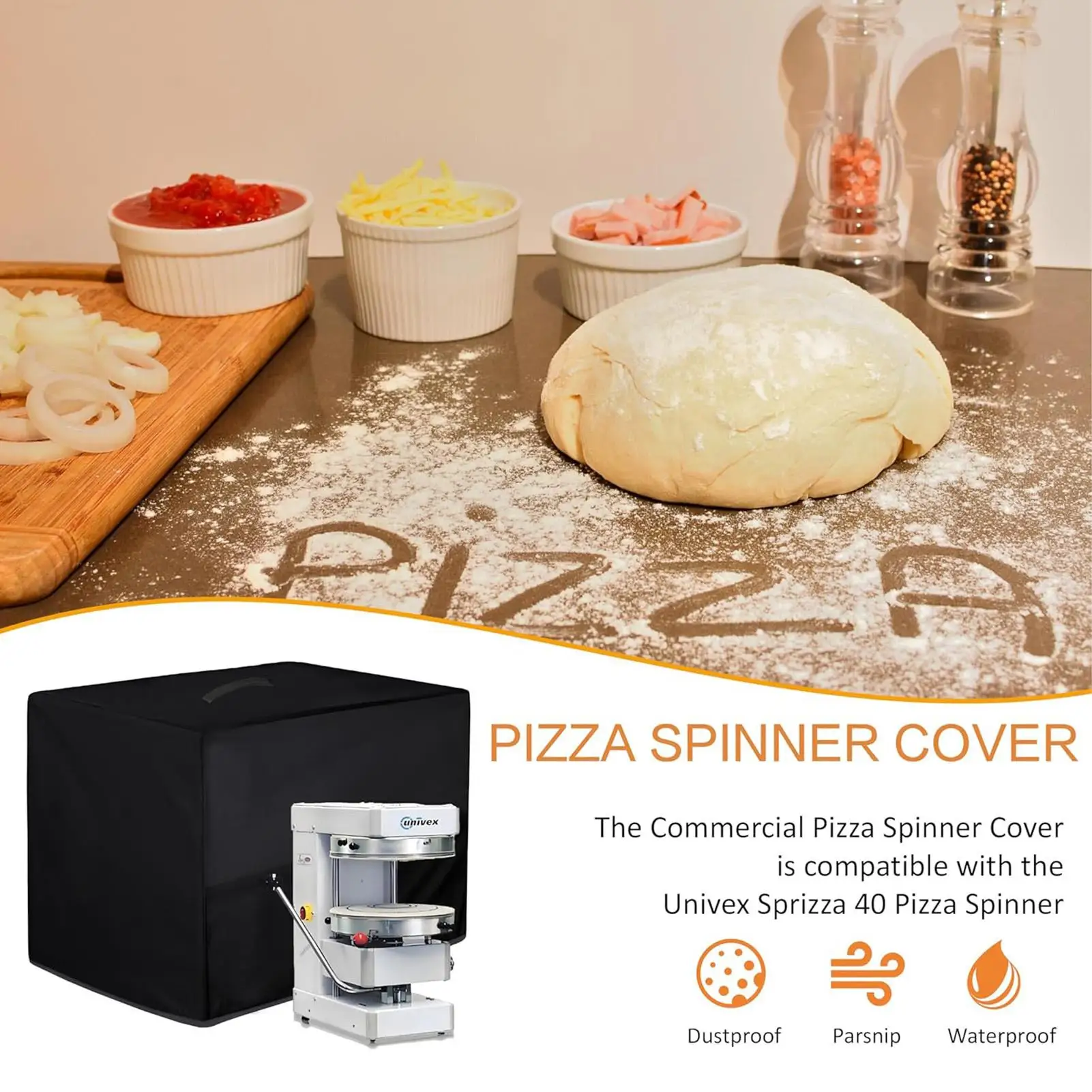 Pizza Spinner Cover Dustproof Waterproof Oxford Fabric Protection Commercial Pizza Spinner Cover Accessories For Home Dorm