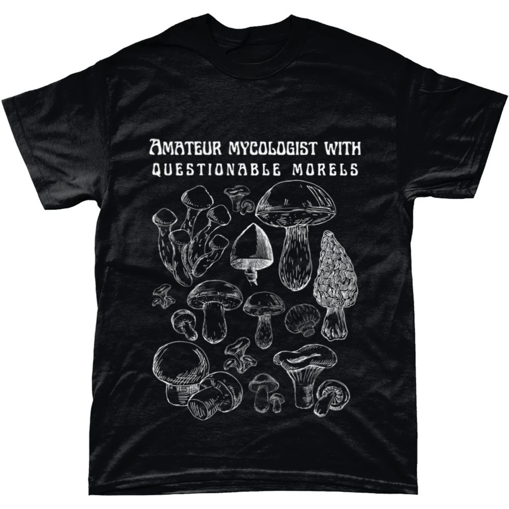 Foraging Mushroom Tshirt Hunting Mushroom Hunter Funny Toadstool T Shirt Men Clothing Streetwear Harajuku Oversized T Shirt
