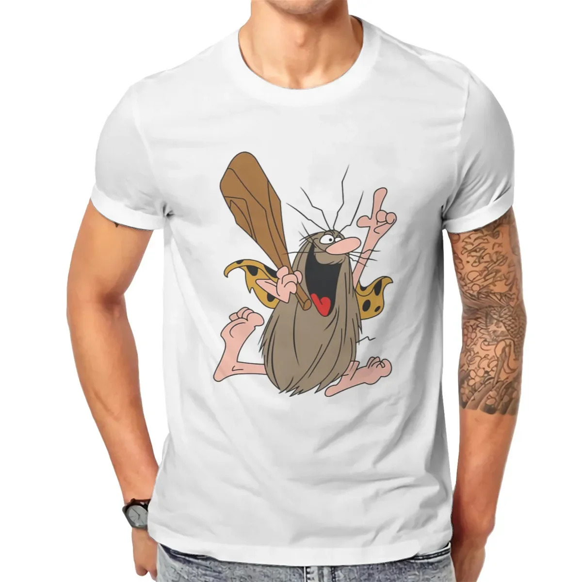 Classic Captain Caveman Cavey 1980s Cartoon T Shirt Hanna Barbera Graphic T Shirts Summere Women Men Fashion Cotton Tee Tops