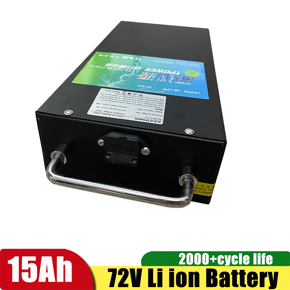 72V 15Ah Lithium Ion Battery with BMS for Citycoco X7 X8 X9 Harley Scooter Bicycle+3A Charger