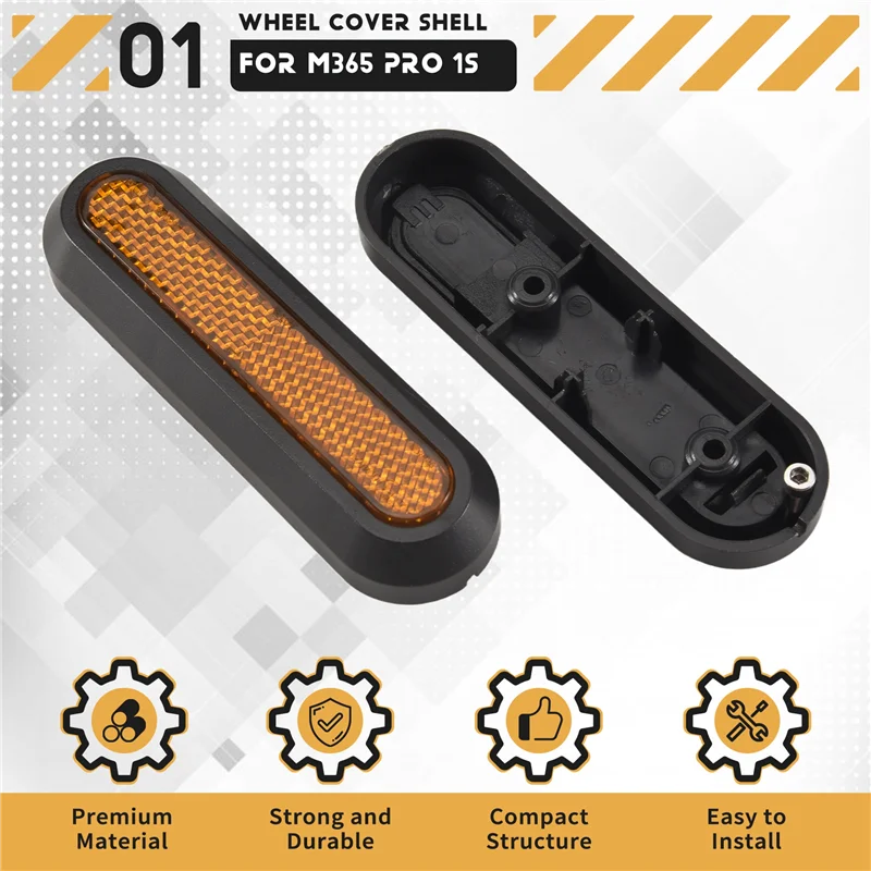 New Arrival Reflective Wheel Hub Cover For Xiaomi M365 Pro 2 Electric Scooter For M365 1S M365 Pro Protect Shell Skateboard Part