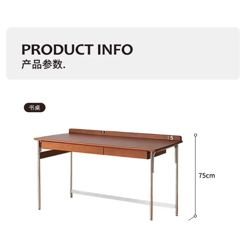طاولة دراسة للواجبات المنزلية لسطح المكتب على طراز العصور الوسطى #6