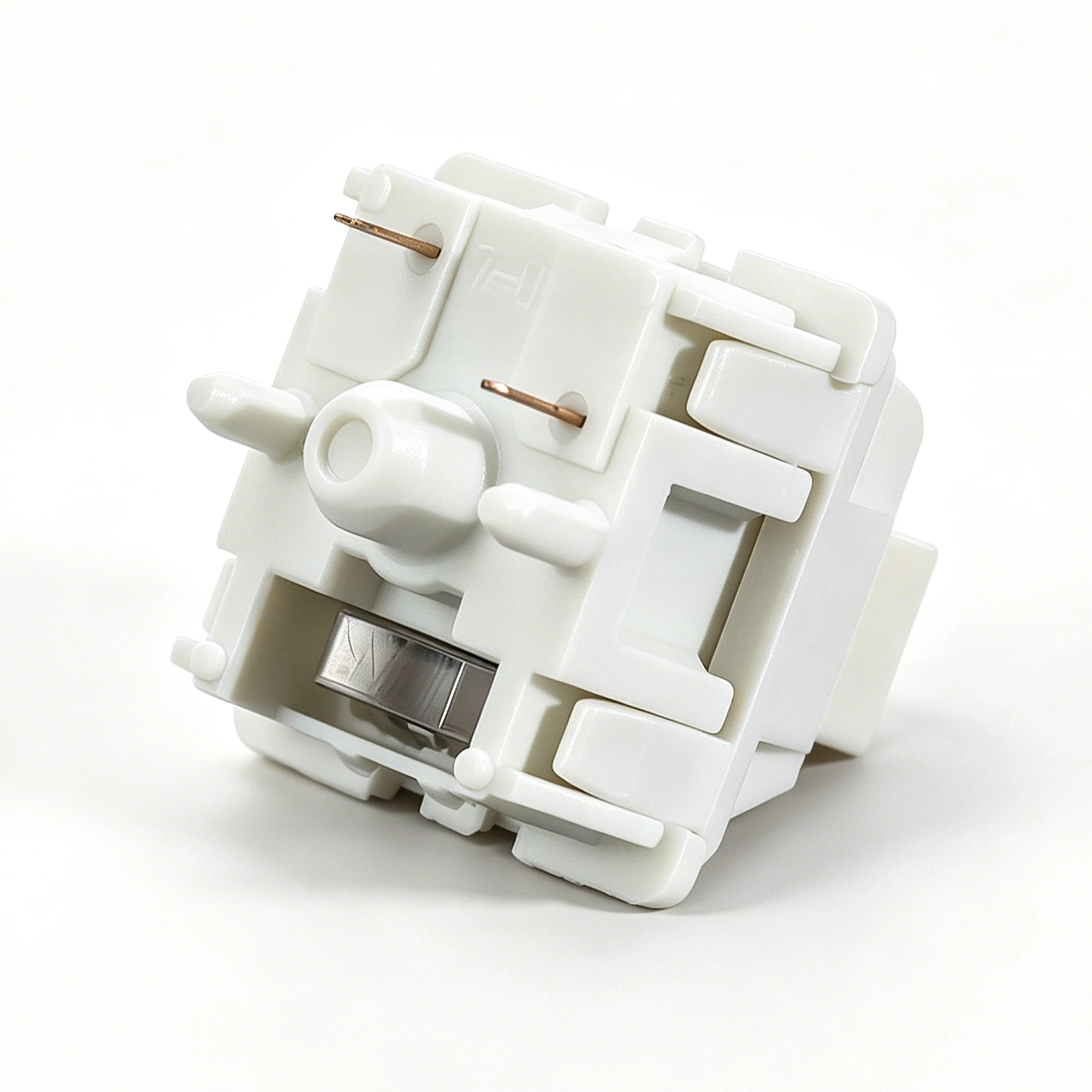 Keycool Walk Snow Switch Weiß 38gf 5-Pin Linear Creamy Switches HIFI für individuelle DIY 60% Gaming mechanische Tastaturen POM vorgeschmiert – Detail 8