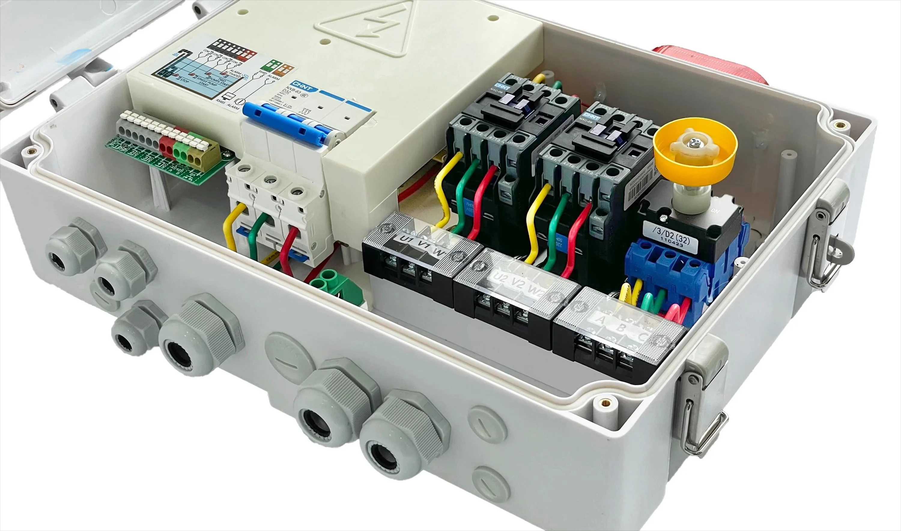 صندوق التحكم في لوحة دوائر التحكم في مضخة المياه RS485 وحدة التحكم المنطقية القابلة للبرمجة الإلكترونية #3