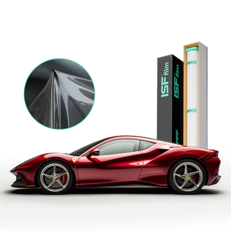 

ISF 1.52*15m TPU Body Protection Film For Cars Transparent Wrap Rolls With Self Healing & Anti Scratch Function