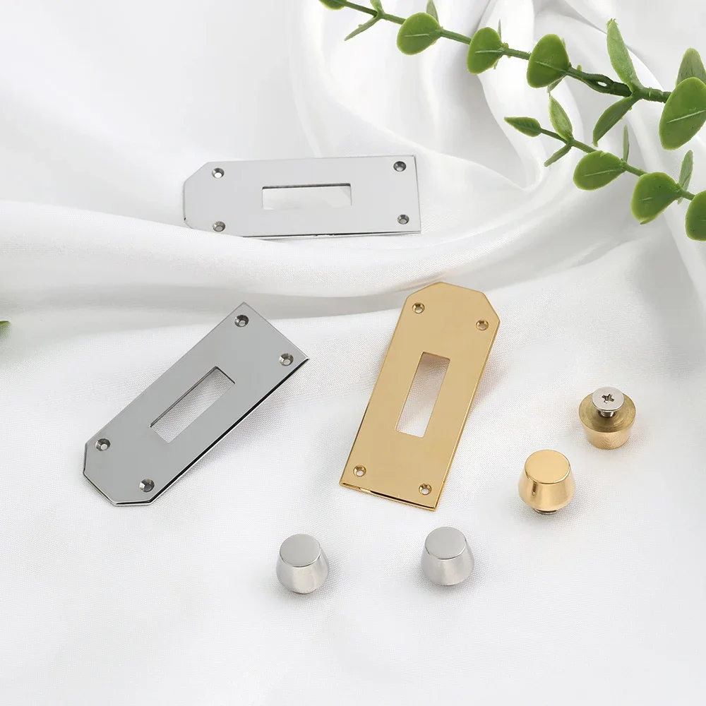 1/3/5Sets Big size High-Grade Solid stainless steel Lock Set For Classic Luxury Bags Padlock with Keys Replacement Accessories