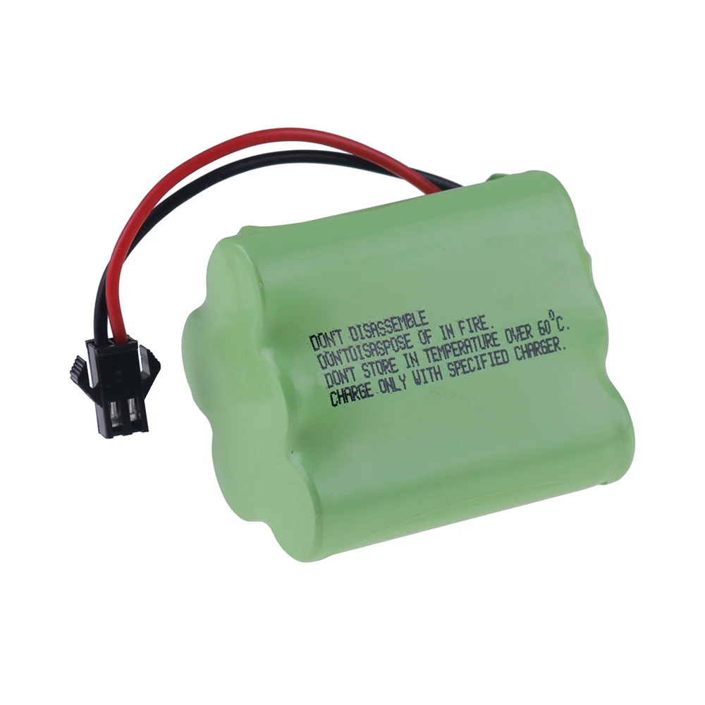 Batterie aste SM Plug and Charger, 6V, 4500mAh, NI-laissée, Pièces précieuses pour jouets RC, Voitures, Bateaux, Robot, Pistolet, AA, 3000mAh