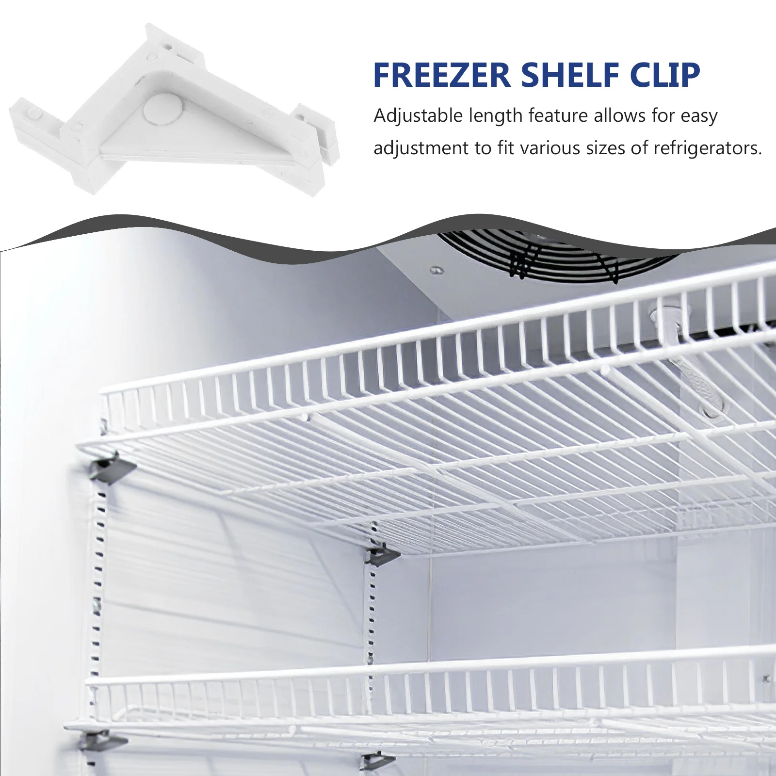 

10 Pcs Shelf Clips Freezer Refrigeration Refrigerator Bracket Cooler Support Hooks