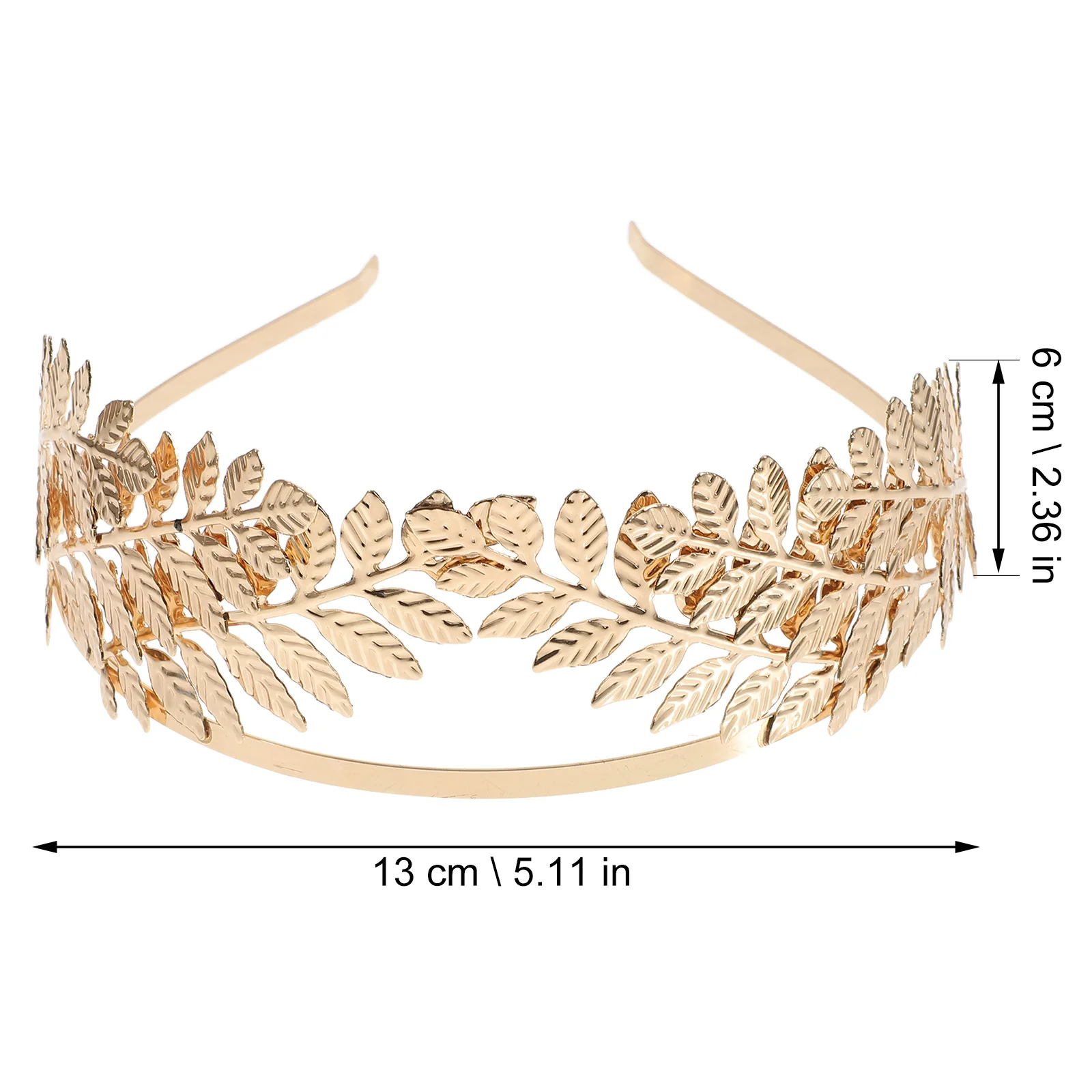 Gold Hair Accessories Wedding Crown Bridal Head Goddess Hoop Bride Headband Miss