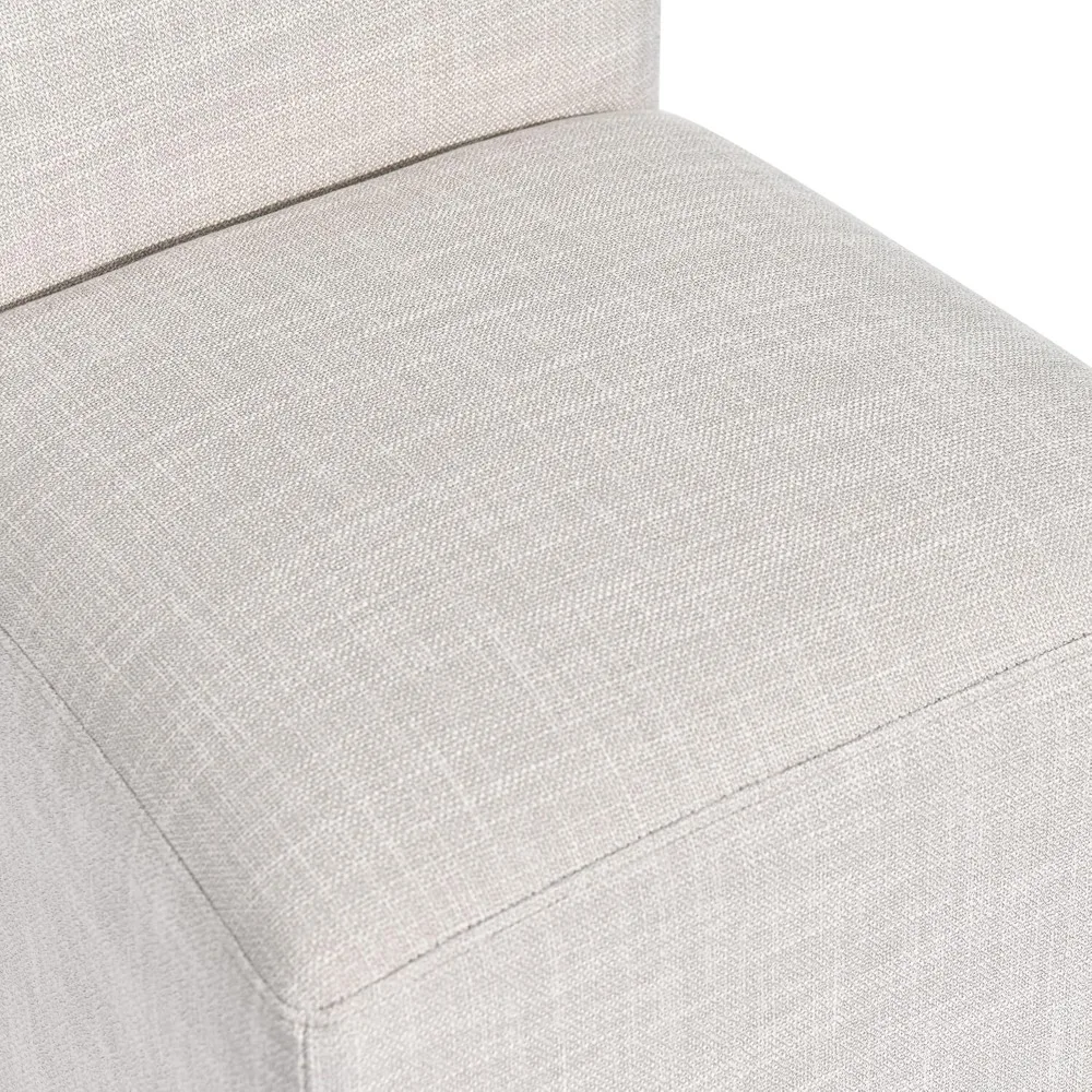 Krzesła do jadalni tapicerowane na kółkach, zestaw 2 szt., nowoczesne krzesła bez podłokietników na kółkach z lnu do jadalni/sypialni