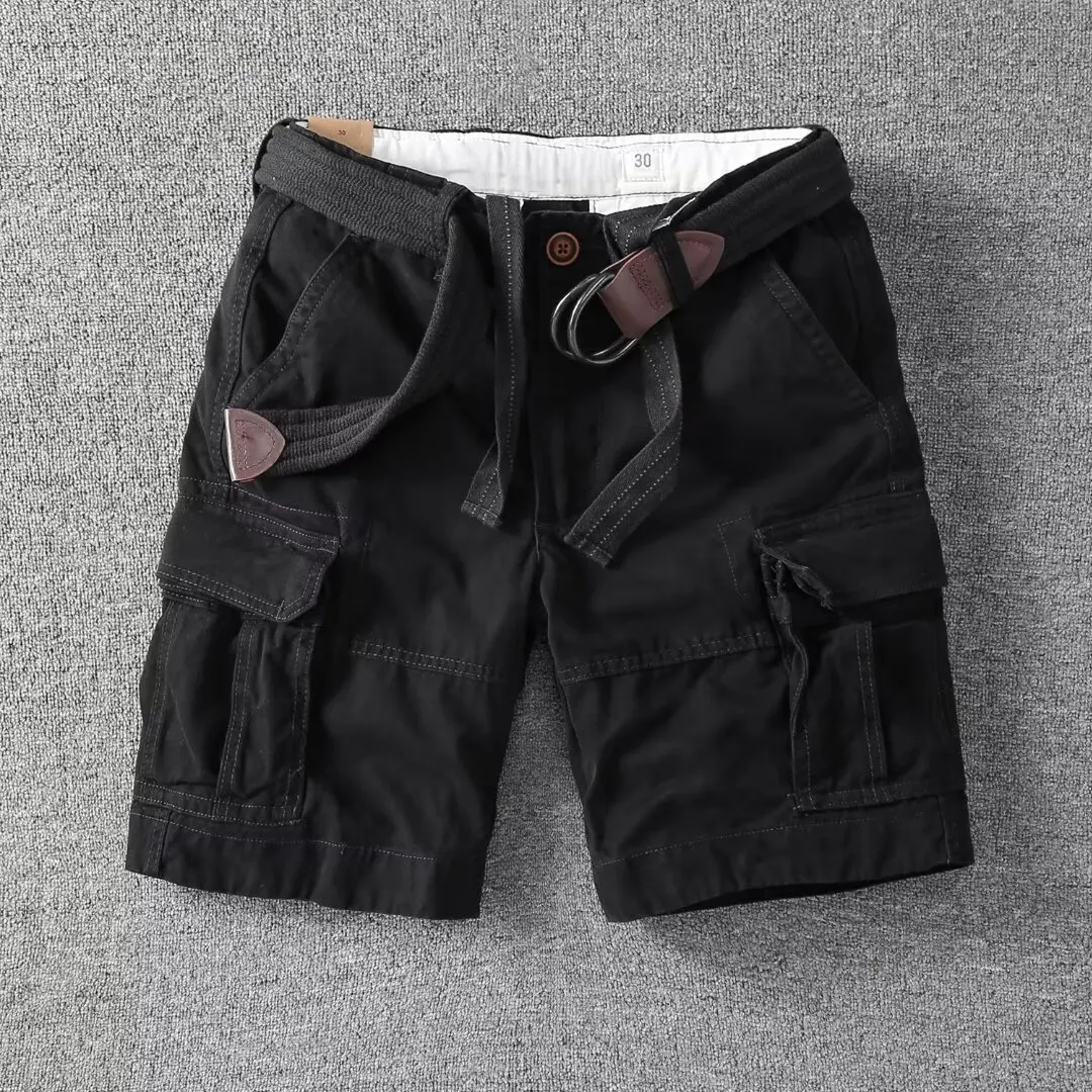 Tooling Shorts Men's Summer Thin American Loose Japanese Sports Pants Casual Five-point Pants Fashion