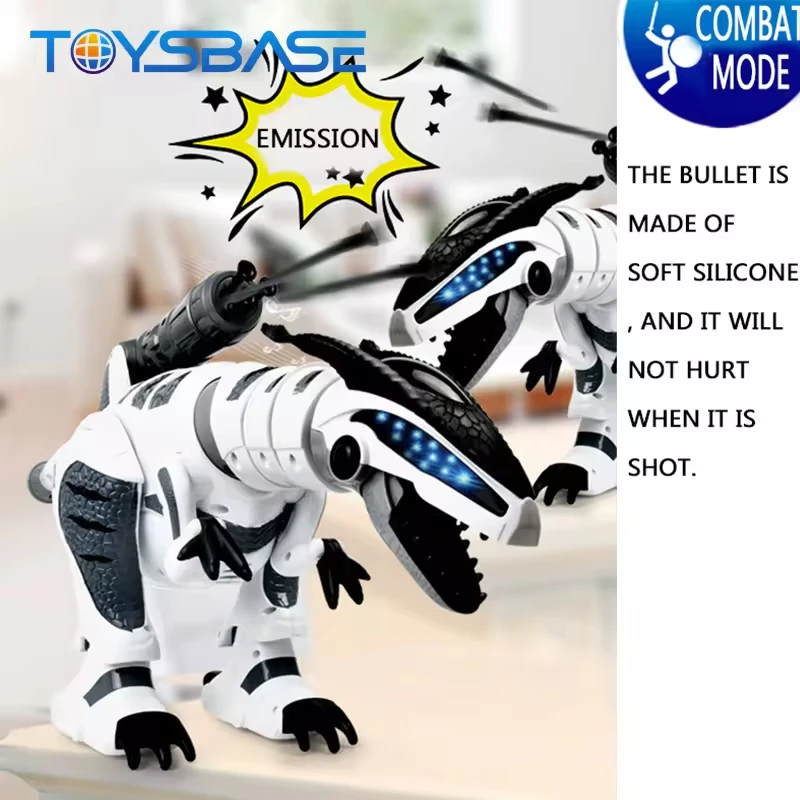 RC  Dinosaur Robot IR Induction Gestures Touch Remote Control Toys Interactive Intelligent Launch kids boy Musical War Dragon