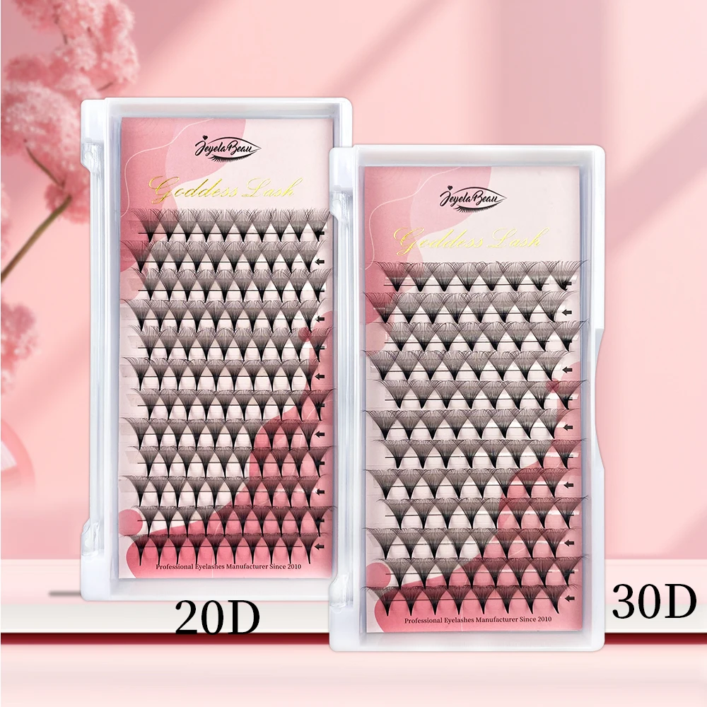Goddess 0.03mm 20D/24D/30D Premade Volume Fans Eyelash Extension Pointy Base Soft Individual Mink Faux Russian Fans