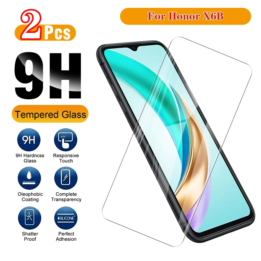 2PCS Protective screen protector For Honor X6b X 6b x6 b 6.56 inches 2024 Tempered glass xonor honar honorX6b JDY-LX1 JDY-LX2