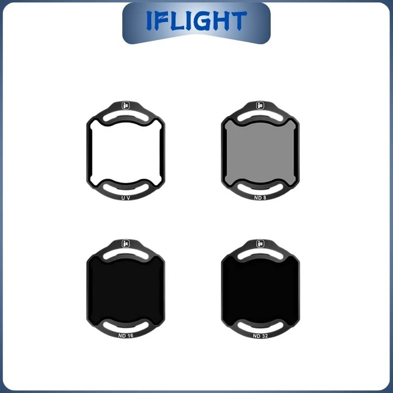IFlight O4 Air Unit pro ND Filters Set with UV And Exposure Compensation Functionality Includes ND8/ND16/ND32 Filters for O4 pro
