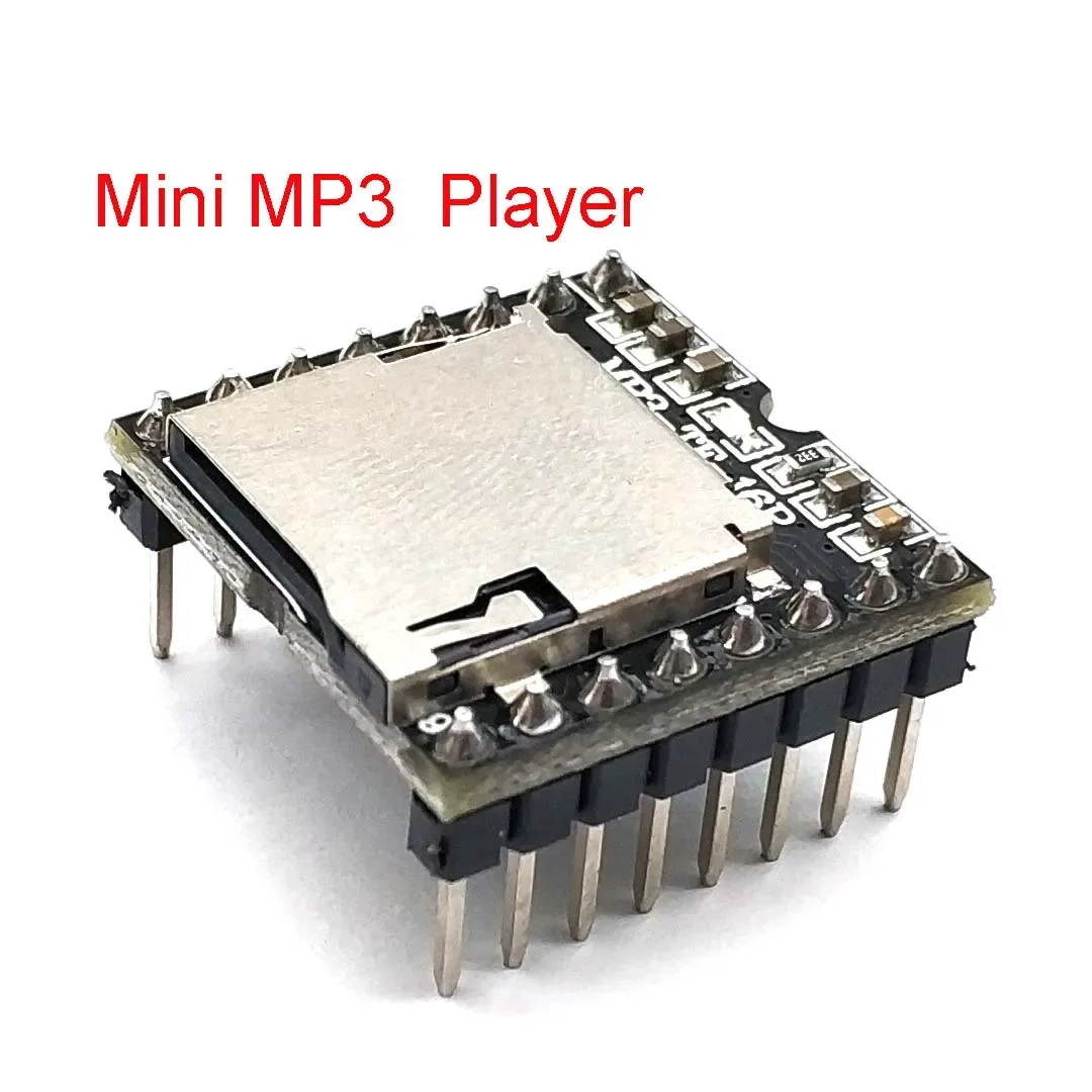 DFPlayer Mini MP3 Player Module MP3 Voice Decode Board Supporting TF Card U-Disk IO/Serial Port/AD for Arduino Diy Kit