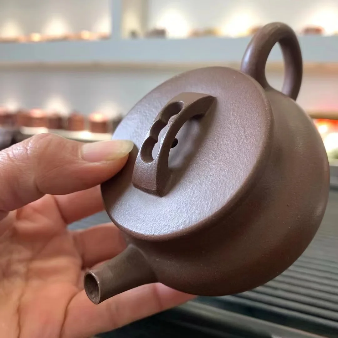 140cc Small Teapot Chinese Yixing Zisha Purple Clay ZiNi Thin Hanwa Tea Pot