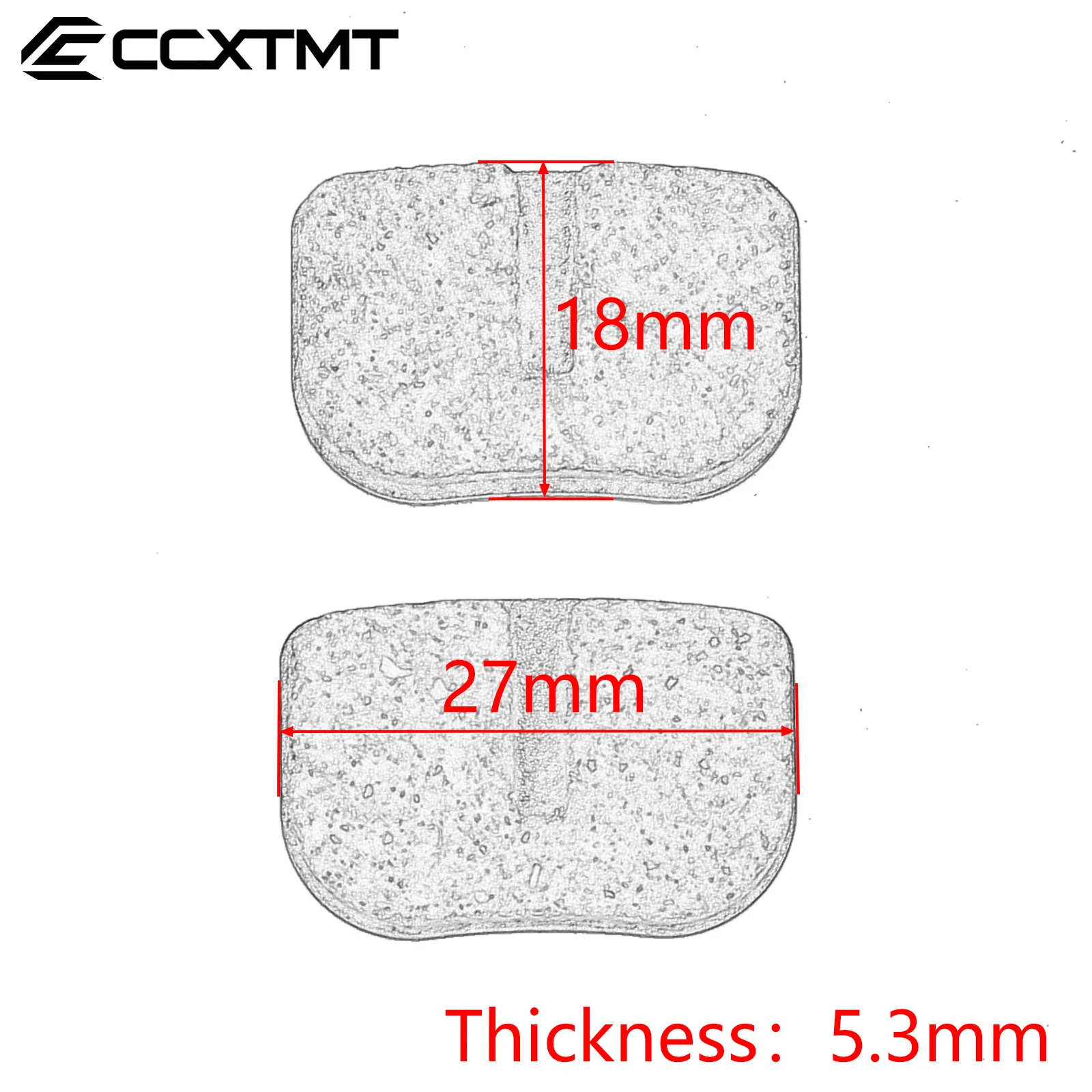 Motorcycle Disc Brake Pads For 49cc 47cc 43cc Mini Children Bike Electric Scooter Mini Gas Scooters Universal Parts view 2