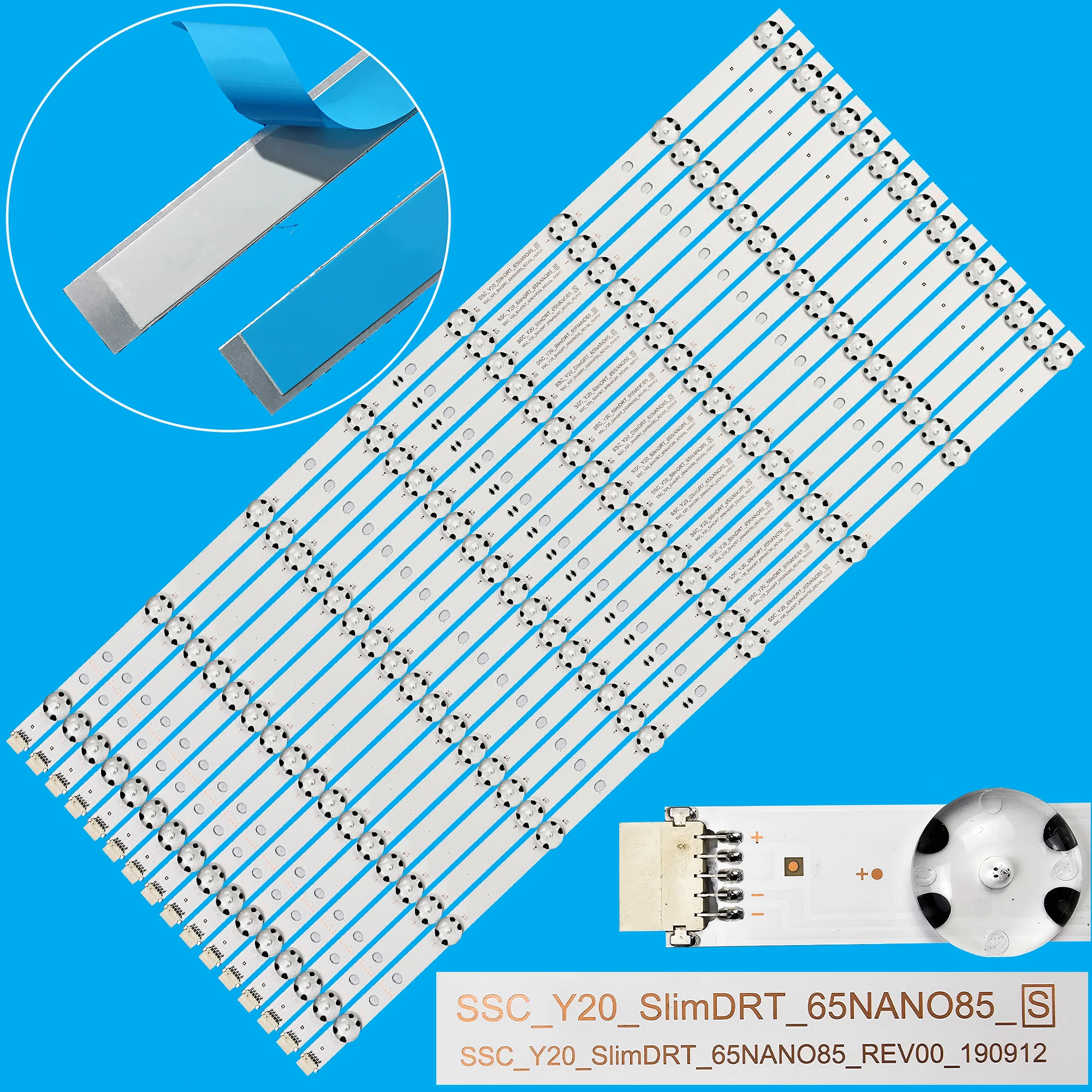 Светодиодная лента подсветки для SSC_Y20_SlimDRT_65NANO85_S 65NANO916 65NANO90UNA 65NAN0916NA 65NANO91TNA 65NANO91ANA 65NANO90VNA Светодиодная лента подсветки для SSC_Y20_SlimDRT_65NANO85_S 65NANO916 65NANO90UNA 65NAN0916NA 65NANO91TNA 65NANO91ANA 65NANO90VNA