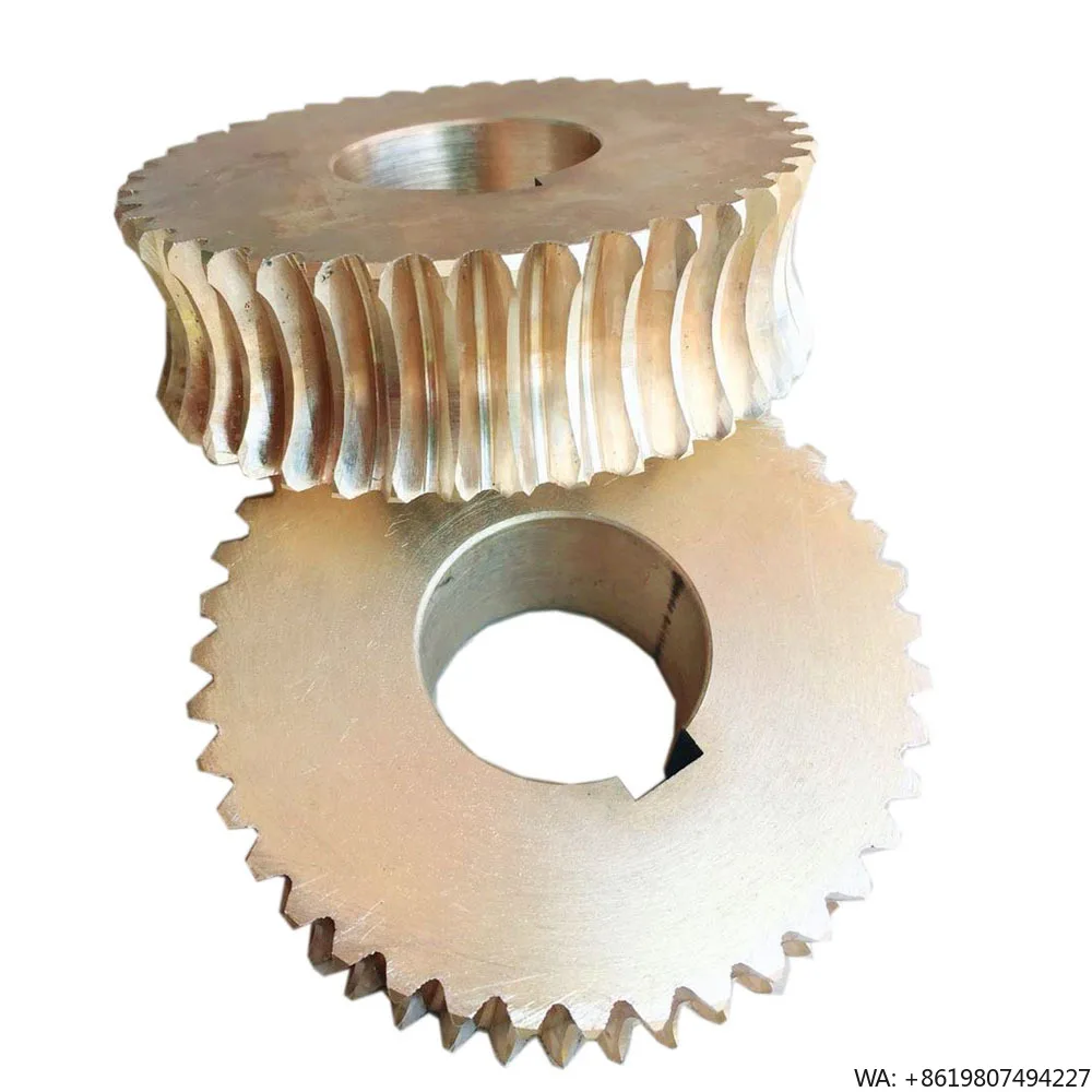 Custom Steel Metal Globoid Worm Gear Double Envelope Gear-New Condition