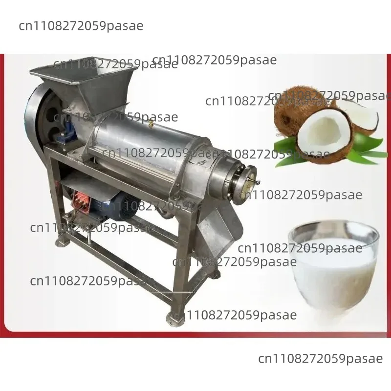 Juicer for Coconut Meat and Shredded Coconut; 1,000 Kg Stainless Steel Screw-Type Coconut Milk Extractor