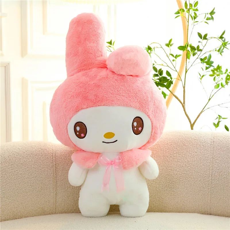 หมอนผ้ากำมะหยี่ขนาด25/55ซม. SANRIO Kuromi My Melody ตุ๊กตา Stitch น่ารักการ์ตูนน่ารักของเล่นหมอนของขวัญวันเกิด