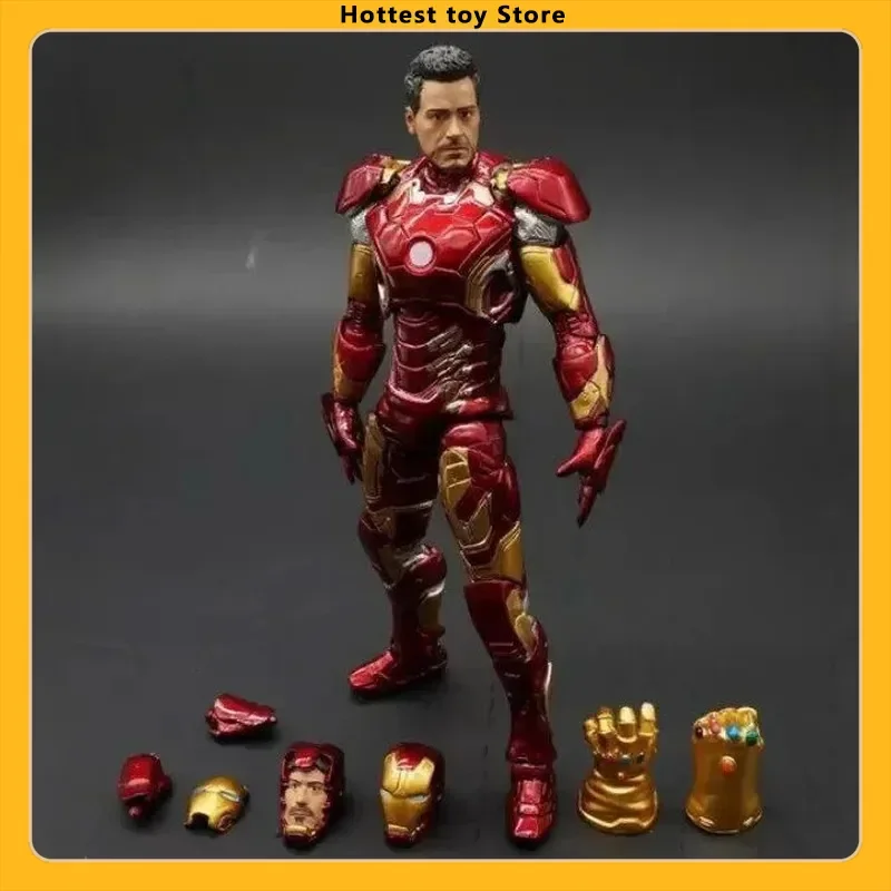 

In Stock Avengers 2 Hero Armored Iron Man Mk43 Movable 7-Inch Doll Hand-Made Model Toy Gifts