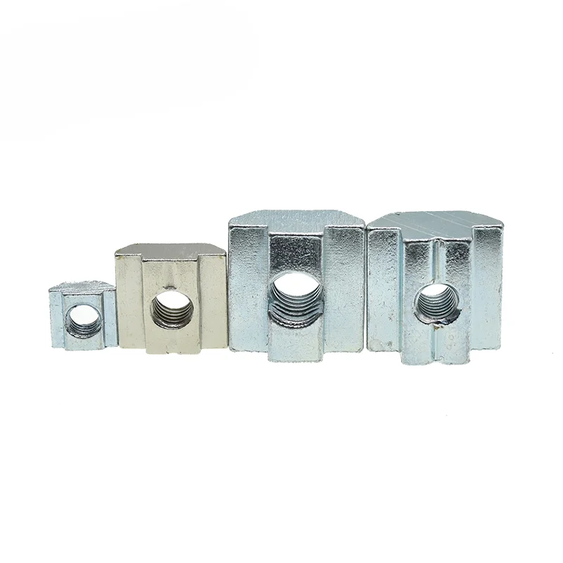 M3 M4 M5 M6 M8 M10 T Block Square nuts T-Track Sliding Hammer Nut for Fastener Aluminum Profile 2020 3030 4040 4545