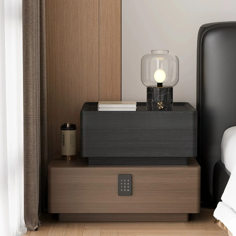 European Princess Nightstands Black Minimalistic Unique Italian Bedside Tables Nordic Narrow Mesitas De Noche Bedroom Furniture