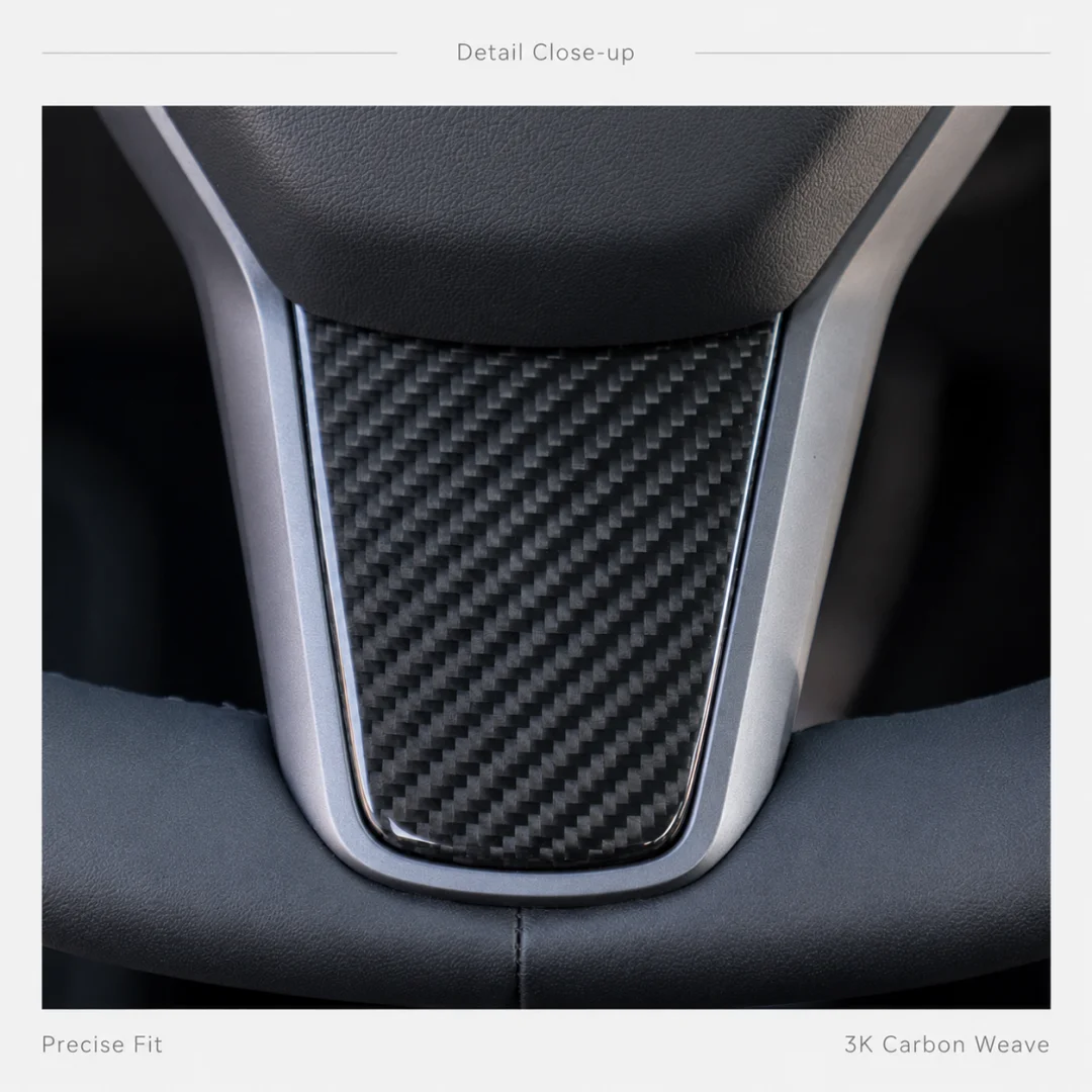 For Tesla Model 3 Model Y Carb - Steering Wheel Cover review and price