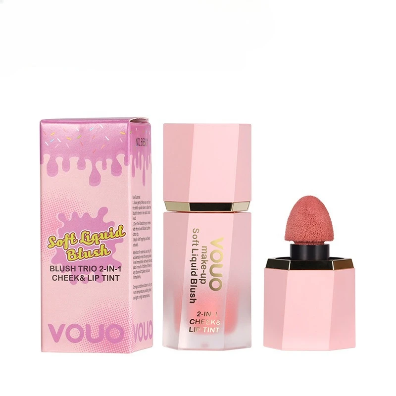 Set combinato multicolore Rossetto per labbra Fard per il viso Balsamo per fard Rouge multifunzionale Migliora la carnagione Impermeabile a lunga durata