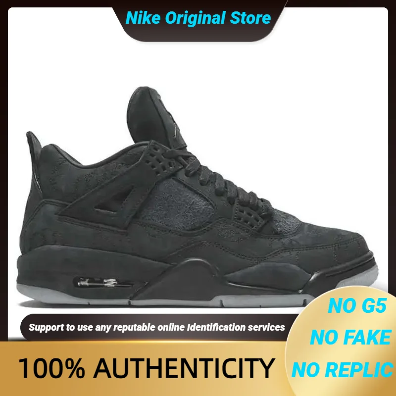 Nike Jordan 4 Retro Kaws Black Sneakers shoes 930155-001