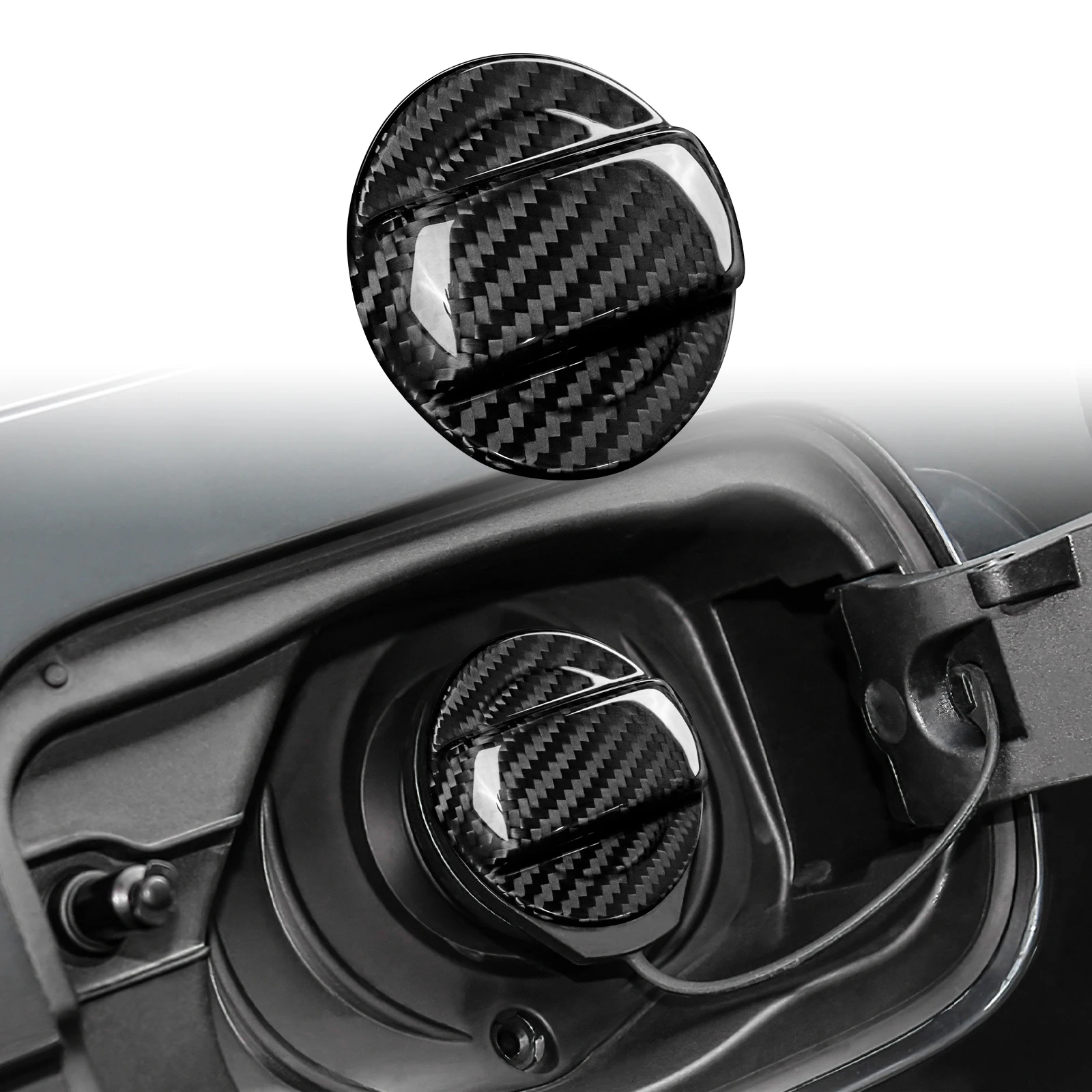 Real Hard Dry Carbon Fiber Cover Fuel Tank Cap Sticker for Seat Leon Cupra Leon Cupra Formentor 2021 2022 2023 2024 2025 2026